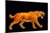 Artwork of a Sabre-toothed Cat (Smilodon Sp.)-Joe Tucciarone-Mounted Premium Photographic Print