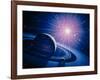 Artwork of a White Dwarf Nova-Joe Tucciarone-Framed Photographic Print