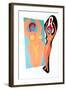 Artwork of An Anorexic Woman Looking In a Mirror-Paul Brown-Framed Premium Photographic Print