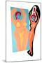 Artwork of An Anorexic Woman Looking In a Mirror-Paul Brown-Mounted Premium Photographic Print