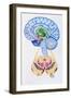 Artwork of Brain Areas In Parkinson's Disease.-John Bavosi-Framed Photographic Print