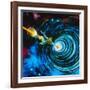 Artwork of Bussard RamScoop Starship-Julian Baum-Framed Photographic Print