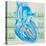 Artwork of Cardiac Arrhythmia with Heart & ECGs-John Bavosi-Stretched Canvas
