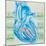 Artwork of Cardiac Arrhythmia with Heart & ECGs-John Bavosi-Mounted Premium Photographic Print