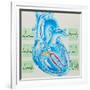 Artwork of Cardiac Arrhythmia with Heart & ECGs-John Bavosi-Framed Photographic Print