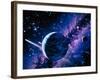 Artwork of Comets Passing the Earth-Joe Tucciarone-Framed Photographic Print