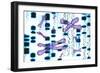 Artwork of DNA Sequences And Chromosomes-PASIEKA-Framed Photographic Print