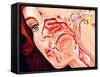 Artwork of Ear, Nose & Throat In a Cold Sufferer-John Bavosi-Framed Stretched Canvas