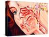 Artwork of Ear, Nose & Throat In a Cold Sufferer-John Bavosi-Stretched Canvas