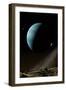 Artwork of Exoplanet HD69830-null-Framed Premium Photographic Print