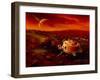 Artwork of Huygens Probe on the Surface of Titan-Detlev Van Ravenswaay-Framed Photographic Print