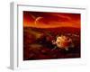 Artwork of Huygens Probe on the Surface of Titan-Detlev Van Ravenswaay-Framed Photographic Print