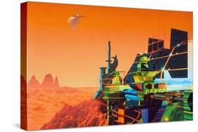 Artwork of Mars Terraforming Greenhouse-Julian Baum-Stretched Canvas