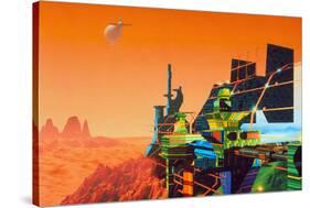 Artwork of Mars Terraforming Greenhouse-Julian Baum-Stretched Canvas