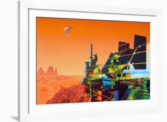 Artwork of Mars Terraforming Greenhouse-Julian Baum-Framed Photographic Print