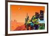 Artwork of Mars Terraforming Greenhouse-Julian Baum-Framed Photographic Print