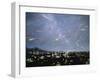 Artwork of Meteor Shower Over a City-Chris Butler-Framed Premium Photographic Print