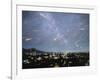 Artwork of Meteor Shower Over a City-Chris Butler-Framed Photographic Print