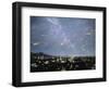 Artwork of Meteor Shower Over a City-Chris Butler-Framed Photographic Print