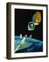 Artwork of Satellite Launch Sequence of Ariane 5-David Ducros-Framed Photographic Print