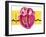 Artwork of Sectioned Heart with Healthy ECG Trace-John Bavosi-Framed Photographic Print