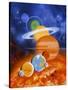 Artwork of Sun And Planets of Solar System-Julian Baum-Stretched Canvas