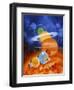 Artwork of Sun And Planets of Solar System-Julian Baum-Framed Premium Photographic Print