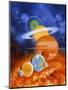 Artwork of Sun And Planets of Solar System-Julian Baum-Mounted Premium Photographic Print