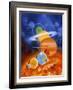 Artwork of Sun And Planets of Solar System-Julian Baum-Framed Photographic Print