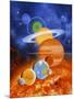 Artwork of Sun And Planets of Solar System-Julian Baum-Mounted Photographic Print