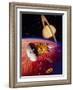 Artwork of the Cassini Spacecraft Near Titan-David Ducros-Framed Photographic Print