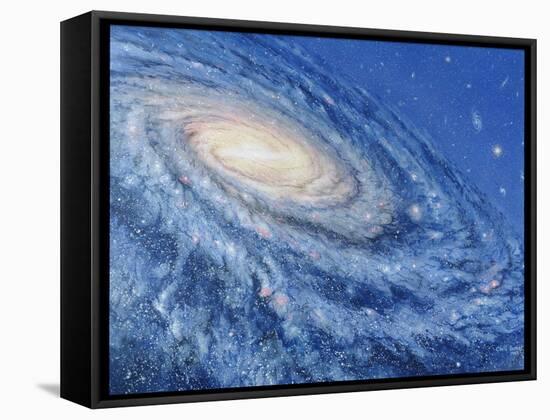 Artwork of the Milky Way, Our Galaxy-Chris Butler-Framed Stretched Canvas