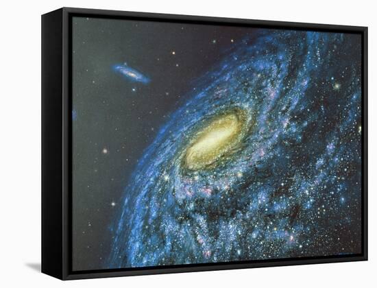 Artwork of the Milky Way Viewed From Outside-Chris Butler-Framed Stretched Canvas