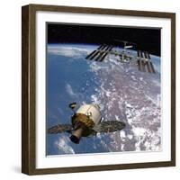 Artwork of the Next Generation NASA Spacecraft, the Orion Crew Exploration Vehicle-null-Framed Photo