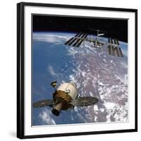 Artwork of the Next Generation NASA Spacecraft, the Orion Crew Exploration Vehicle-null-Framed Photo