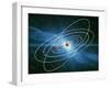 Artwork of the Orbits of the Planets-Victor Habbick-Framed Premium Photographic Print