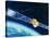 Artwork of the Telecom 1A Communications Satellite-David Ducros-Stretched Canvas