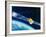 Artwork of the Telecom 1A Communications Satellite-David Ducros-Framed Photographic Print