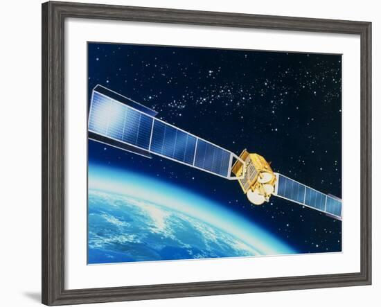 Artwork of the Telecom 1A Communications Satellite-David Ducros-Framed Photographic Print