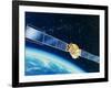 Artwork of the Telecom 1A Communications Satellite-David Ducros-Framed Photographic Print