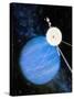 Artwork of Voyager 2 Approaching Neptune-Julian Baum-Stretched Canvas