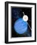 Artwork of Voyager 2 Approaching Neptune-Julian Baum-Framed Premium Photographic Print