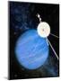 Artwork of Voyager 2 Approaching Neptune-Julian Baum-Mounted Premium Photographic Print