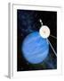 Artwork of Voyager 2 Approaching Neptune-Julian Baum-Framed Photographic Print