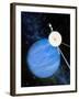 Artwork of Voyager 2 Approaching Neptune-Julian Baum-Framed Photographic Print