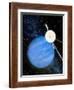 Artwork of Voyager 2 Approaching Neptune-Julian Baum-Framed Photographic Print
