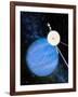 Artwork of Voyager 2 Approaching Neptune-Julian Baum-Framed Photographic Print