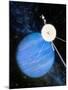 Artwork of Voyager 2 Approaching Neptune-Julian Baum-Mounted Photographic Print