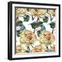 Artwork Watercolor Flowers Roses-Dasha Kozlovskikh-Framed Art Print