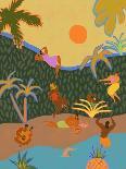 A Date with a Wild Cat-Arty Guava-Giclee Print